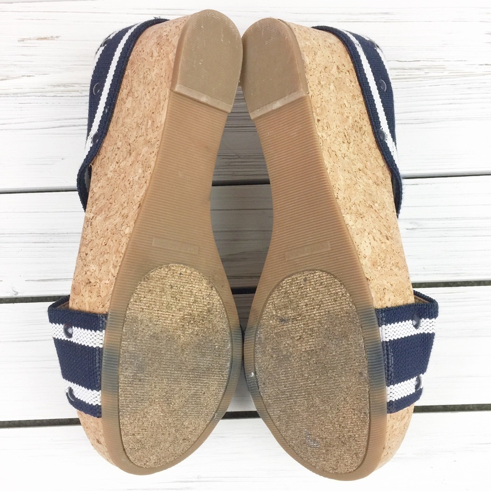 Lucky Brand Miller2 Navy Platform Wedge 10 - Picture 6 of 8